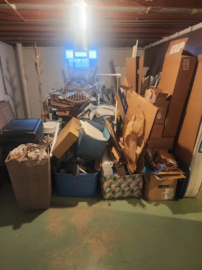 Roll-off dumpster container at job site for Yard Waste Dumpster Rental in Hoquiam